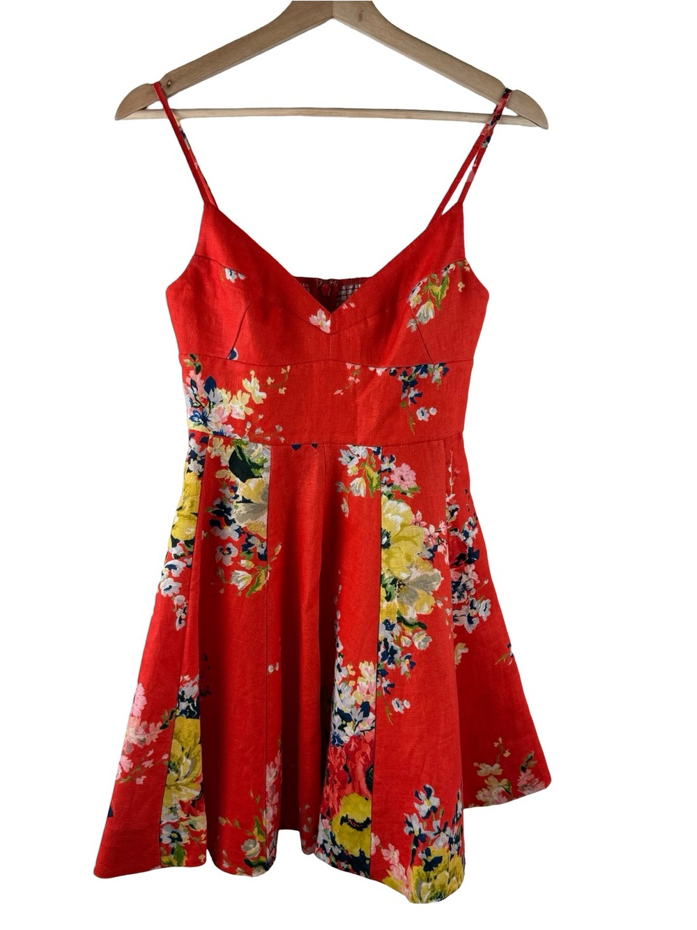ZIMMERMANN ALIGHT FLORAL-PRINT LINEN MINI DRESS Size 0 - Picture 4 of 12